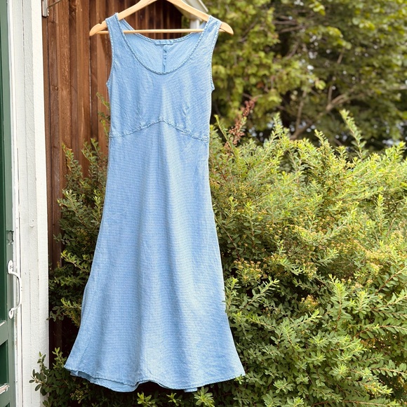 Cut Loose Fitted Flared Maxi Dress - Blue/Navy - S - Picture 2 of 6